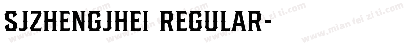 SJzhengjhei regular字体转换